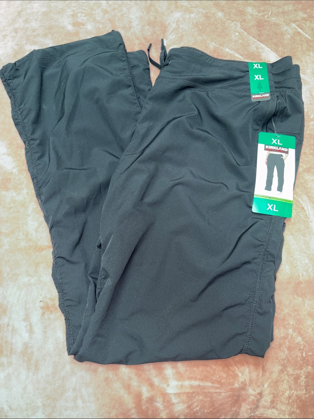 Kirkland Signature Black Active XL Casual Pull-On Pants